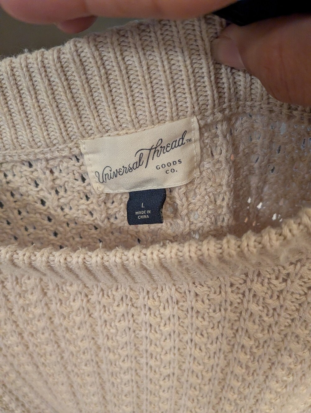 Universal Thread Cream Knit Women’s Sweater